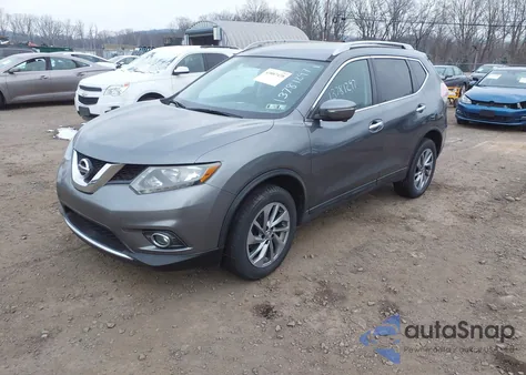2015 Nissan Rogue Sl из США, поврежденный, VIN 5N1AT2MV7FC851079